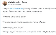 Vlado Georgiev pretio redakciji Danasa: Treba vas zapaliti, da bog da vas rak pojeo